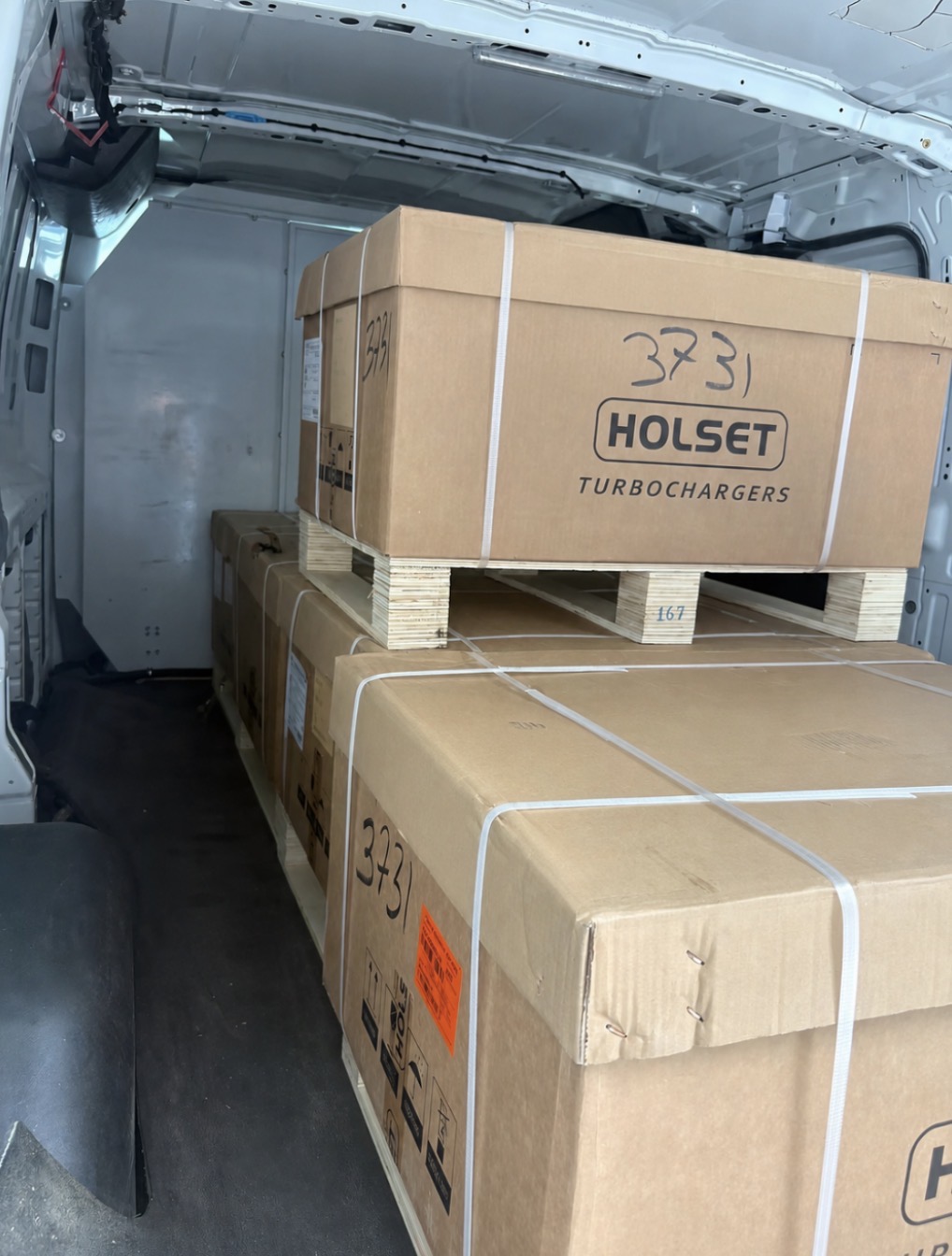 Turbocharger freight delivery