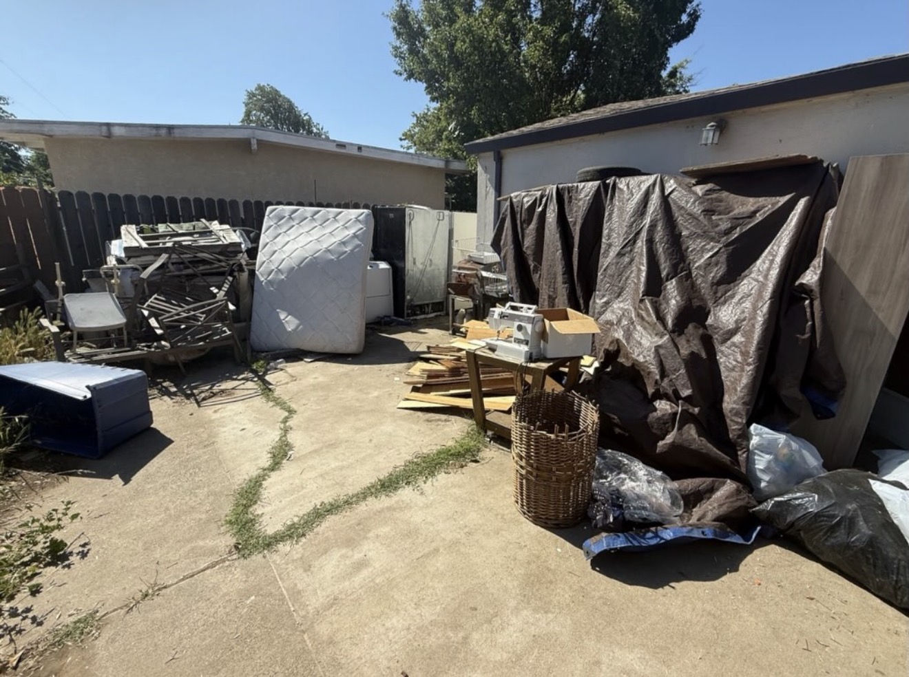 Backyard Debris Haul before