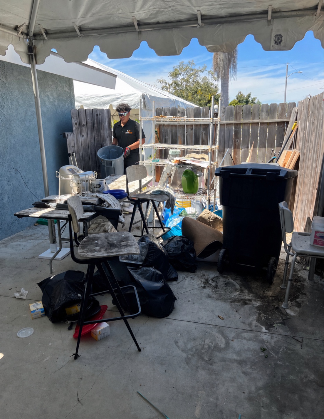 Storage Unit Cleanout before