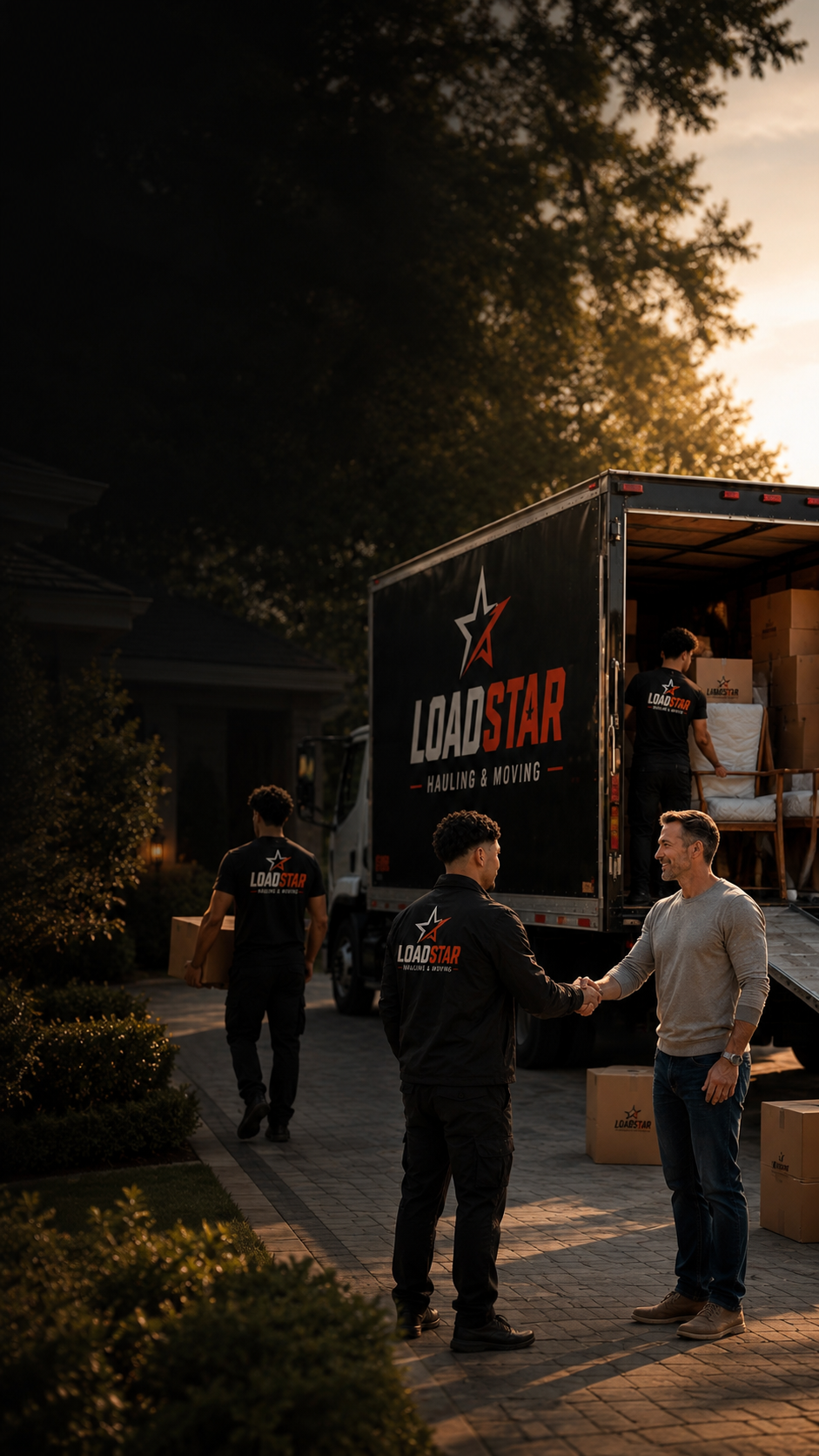 LoadStar crew loading a haul trailer
